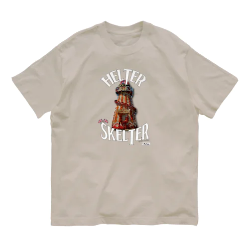 HELTER SKELTER ヘルタースケルター 悪魔的な大型滑り台 オーガニックコットンTシャツ