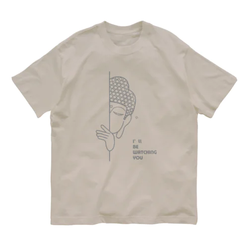 Watch  (gray / ロゴマークあり) オーガニックコットンTシャツ