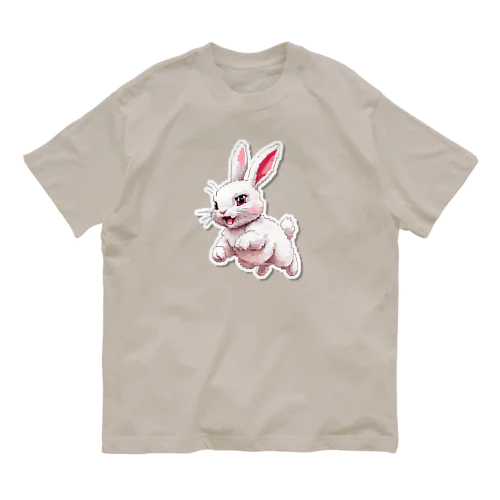 ジャギってる？もうすぐ画面フリーズうさぎ Organic Cotton T-Shirt