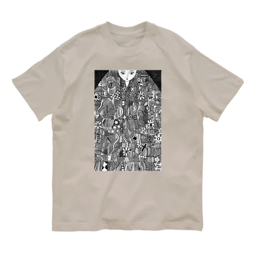 花と少女 Organic Cotton T-Shirt