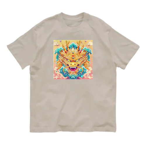 カラフル龍さん オーガニックコットンTシャツ