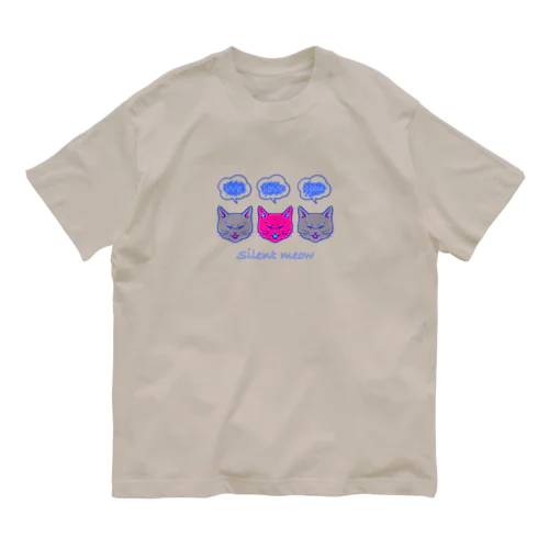 サイレントにゃー Organic Cotton T-Shirt