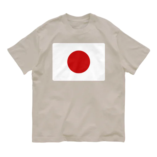 日本の国旗 オーガニックコットンTシャツ