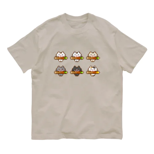 ちくわネコ　6種 オーガニックコットンTシャツ