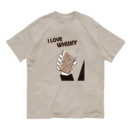 I LOVE WHISKEY-01 Organic Cotton T-Shirt