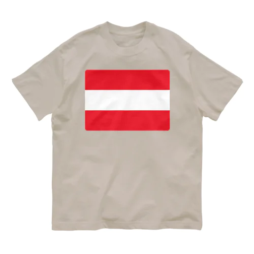 オーストリアの国旗 Organic Cotton T-Shirt