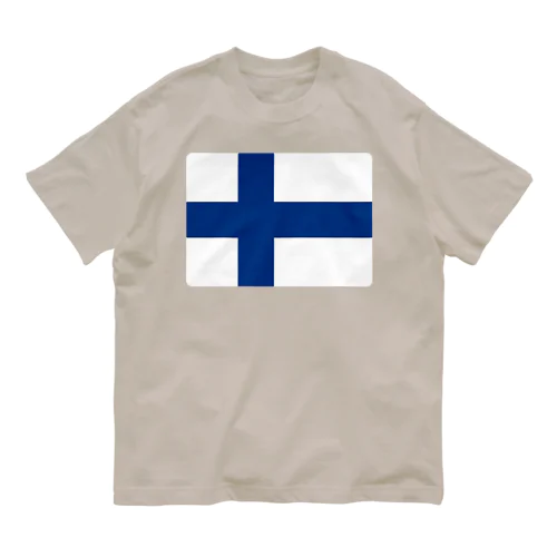 フィンランドの国旗 Organic Cotton T-Shirt