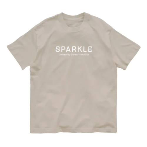 SPARKLE-シンプル白字 Organic Cotton T-Shirt