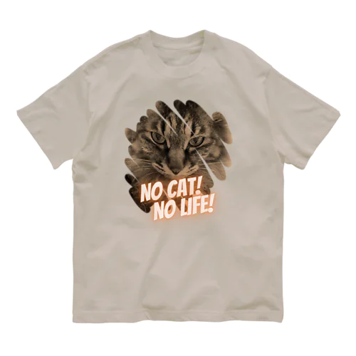 NO CAT! NO LIFE! オーガニックコットンTシャツ