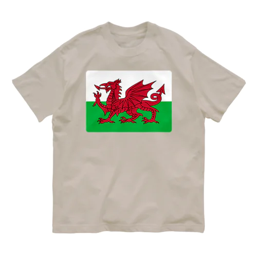 ウェールズの旗 オーガニックコットンTシャツ