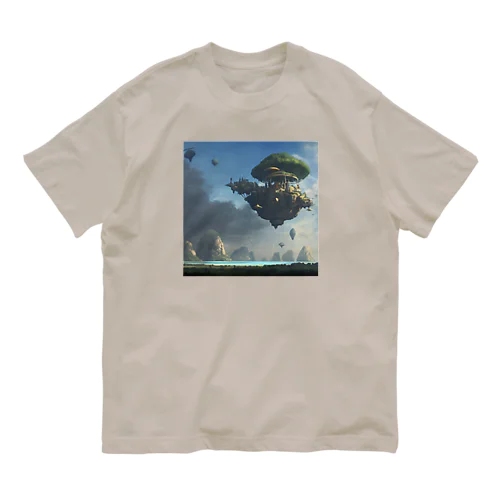 浮く島 オーガニックコットンTシャツ