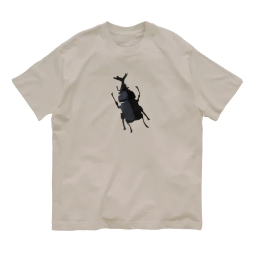 色紙カブトムシ オーガニックコットンTシャツ