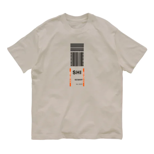 【みやこ下地島空港】バゲージタグ　空港コード Organic Cotton T-Shirt