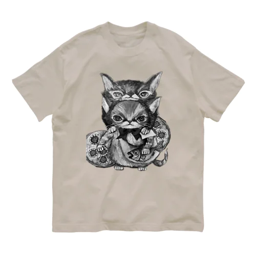 少し大人な旅猫さん Organic Cotton T-Shirt