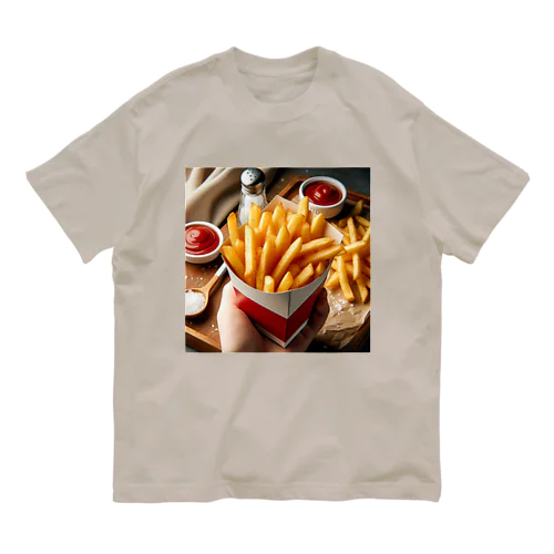 フライドポテト🍟グッズ オーガニックコットンTシャツ