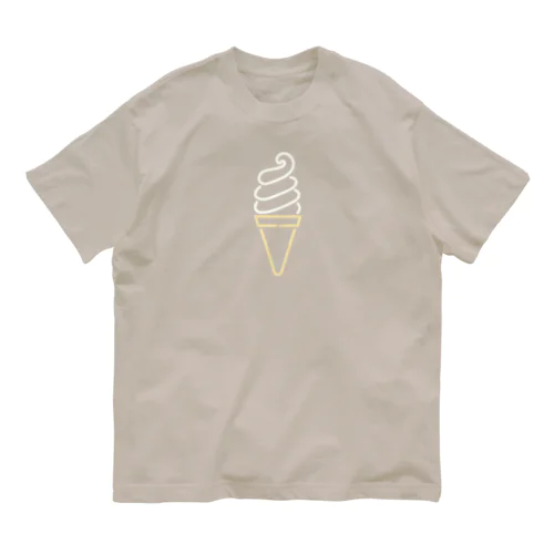 ソフトクリーム（color） Organic Cotton T-Shirt