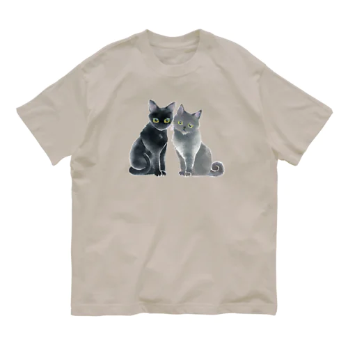 水引猫 初恋 duo 3 オーガニックコットンTシャツ