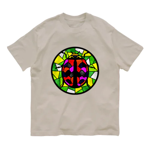 だんだらてんとうステンドグラス風 Organic Cotton T-Shirt