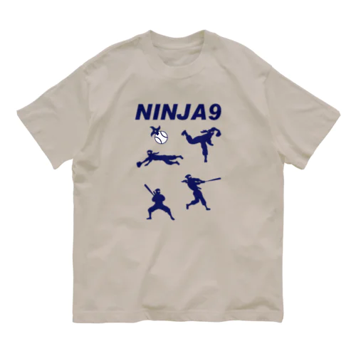 NINJA9 オーガニックコットンTシャツ