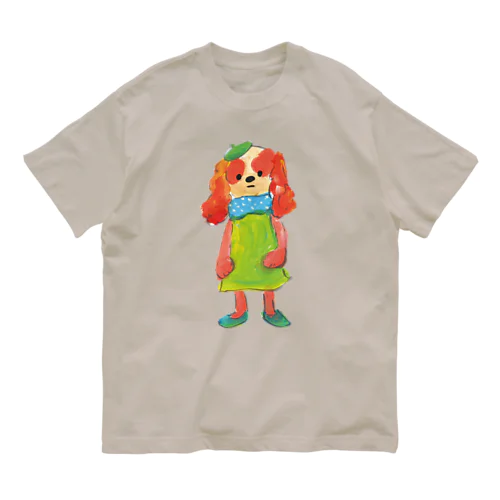 わんこびとさん/クルミ オーガニックコットンTシャツ