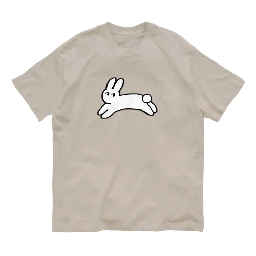 はしる　うさぎ(アパレル) オーガニックコットンTシャツ