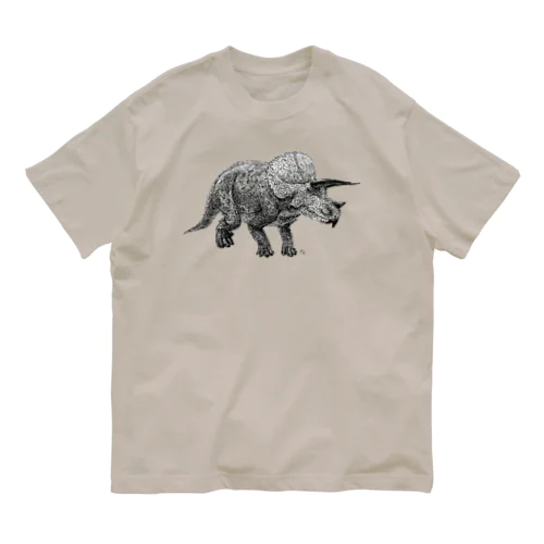 Triceratops(drawing) オーガニックコットンTシャツ
