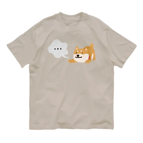 むむむ柴犬（・・・） オーガニックコットンTシャツ