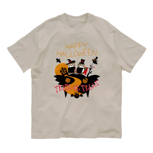 ハロウィン（だいちゃん＆りんちゃん） オーガニックコットンTシャツ