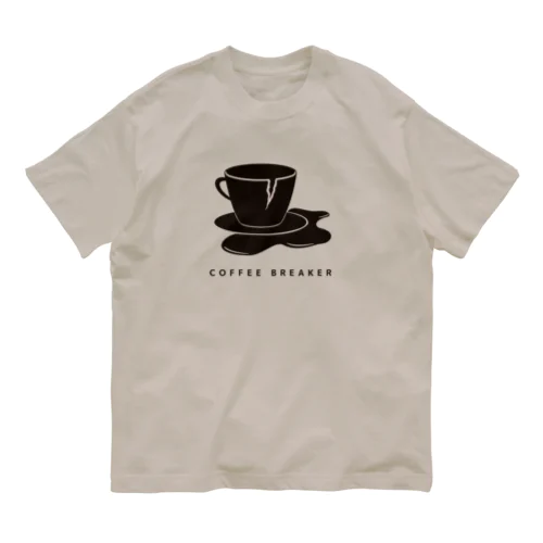 COFFEE BREAKER (黒) オーガニックコットンTシャツ