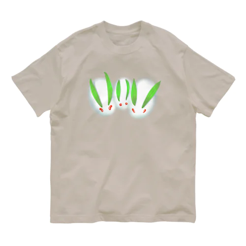 ほわっ 雪うさちゃんず Organic Cotton T-Shirt