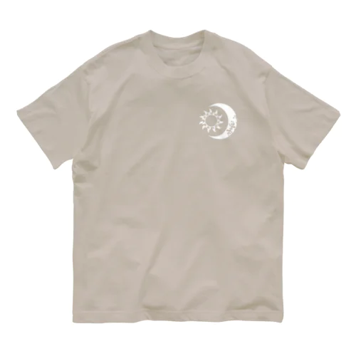 太陽と月 オーガニックコットンTシャツ