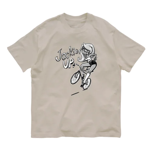 “Jackie up” 1 オーガニックコットンTシャツ