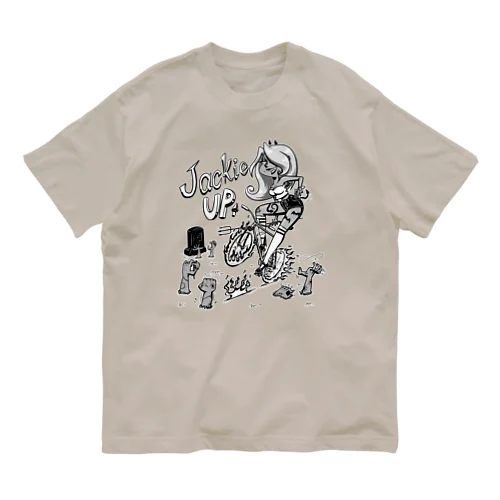 “Jackie up” 2 オーガニックコットンTシャツ
