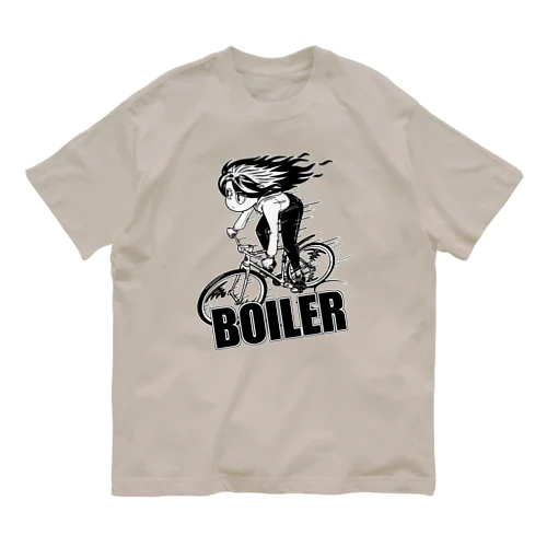 "BOILER" オーガニックコットンTシャツ