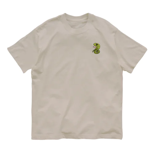 MIKUNI-アニマル「アオダイショウ」アウターシリーズ2 Organic Cotton T-Shirt