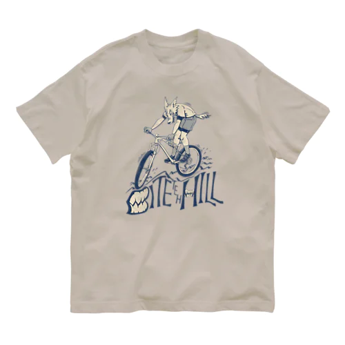 "BITE the HILL" オーガニックコットンTシャツ