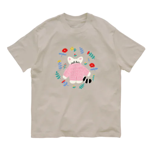 flower  cat Organic Cotton T-Shirt