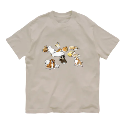 仔犬 オーガニックコットンTシャツ