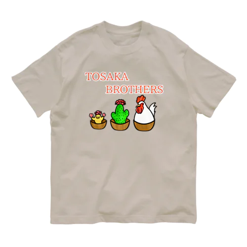 鶏冠ブラザーズ 器入り オーガニックコットンTシャツ