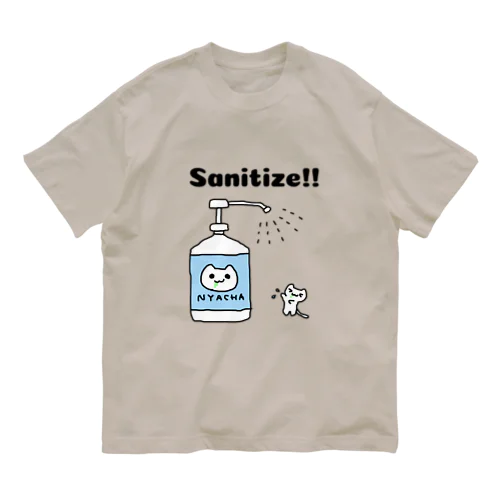 sanitize!!にゃーちゃ Organic Cotton T-Shirt