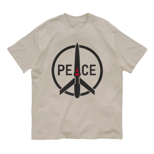 PEACEミサイル オーガニックコットンTシャツ