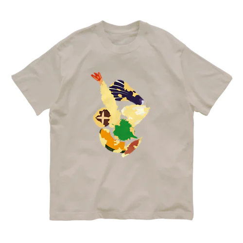 フォーリング天ぷら オーガニックコットンTシャツ