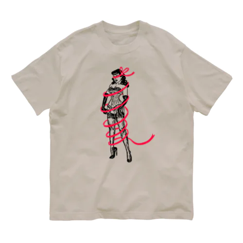 赤いリボン Organic Cotton T-Shirt