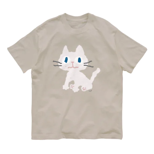 フアンネコ（シロ） オーガニックコットンTシャツ