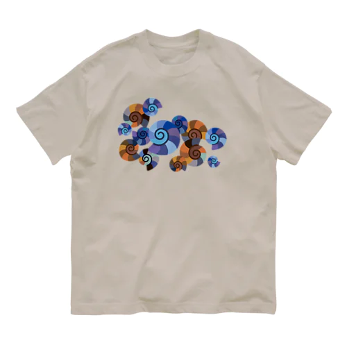 アンモナイト群集化石 Organic Cotton T-Shirt