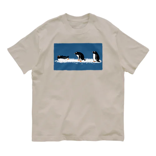 ジェンツーペンギンのおさんぽ Organic Cotton T-Shirt
