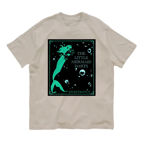 アクアダーツ　-人魚姫- オーガニックコットンTシャツ