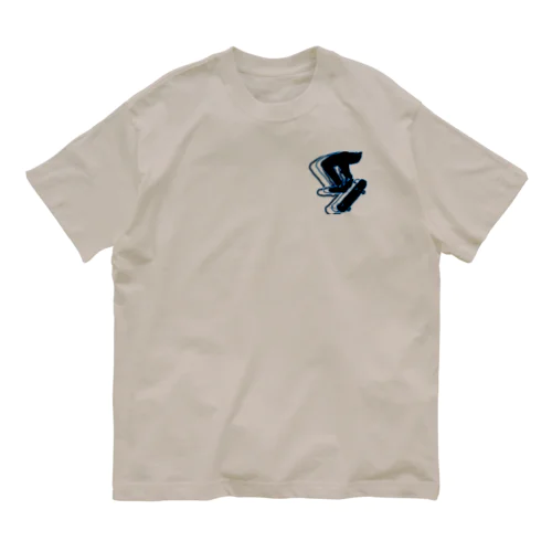 スケボー🛹　ワンポイントver Organic Cotton T-Shirt