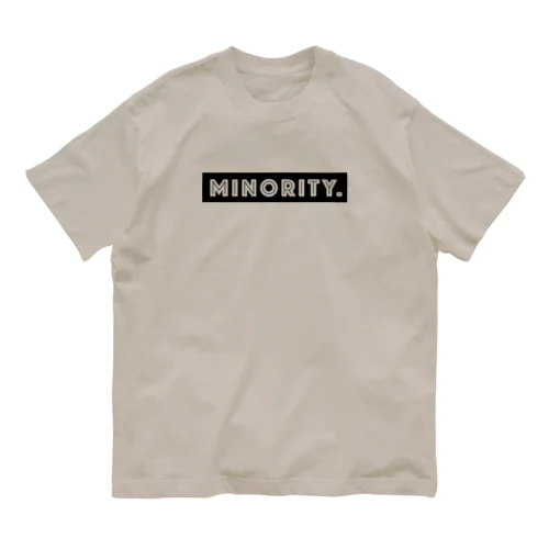 MINORITY.　- black ver. 02 - オーガニックコットンTシャツ