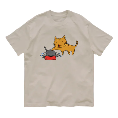 意地悪だらずねこ オーガニックコットンTシャツ